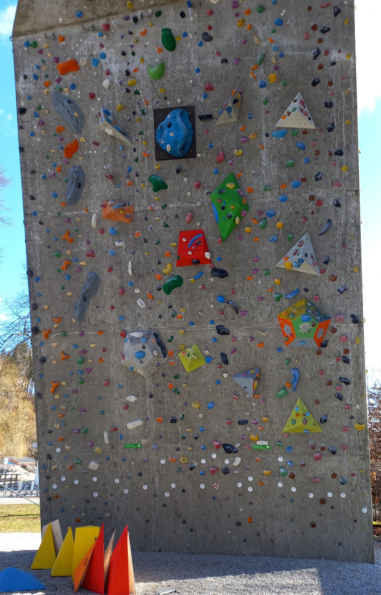 Kletterturm mit alten Volumen