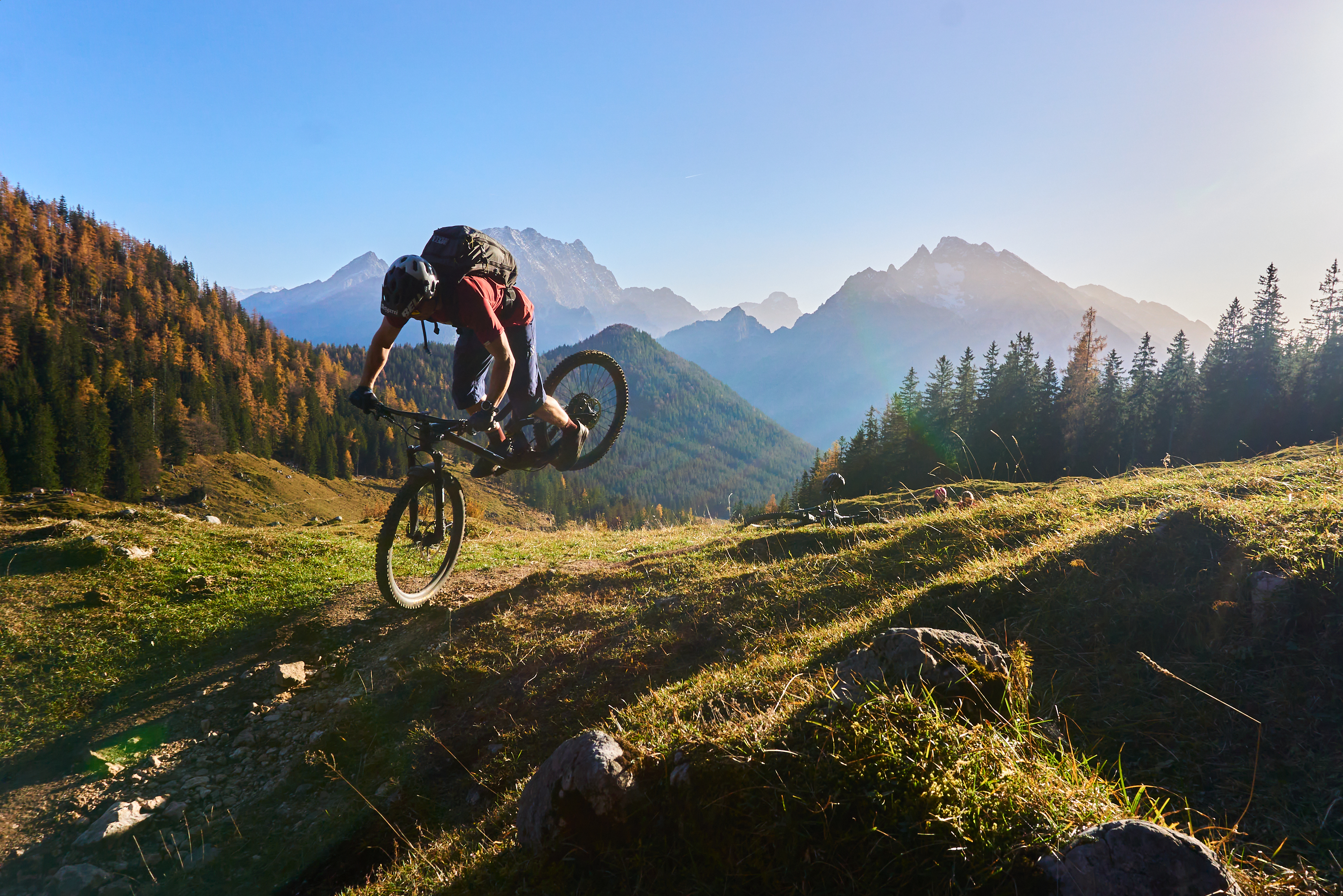 Biker in den Bergen