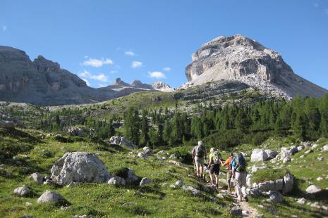 Bergwandergruppe