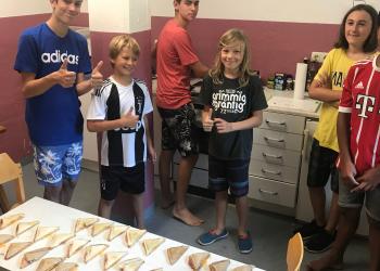 Massenproduktion von Sandwiches