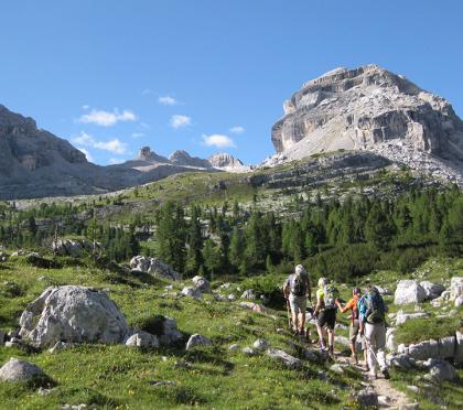 Bergwandergruppe