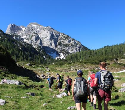 Gruppe in den Bergen