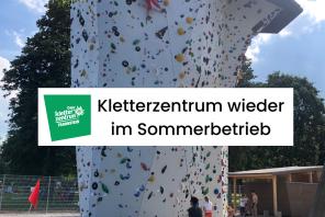Kletterzentrum Traunstein wieder geöffnet