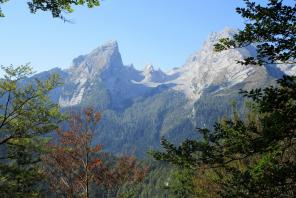 Blick vom Grünstein zum Watzmann