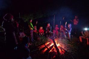 Feuer brennen zum Jahresabschluss, DAV Jugendgruppen